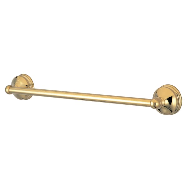 Vintage 18" Towel Bar, Polished Brass
